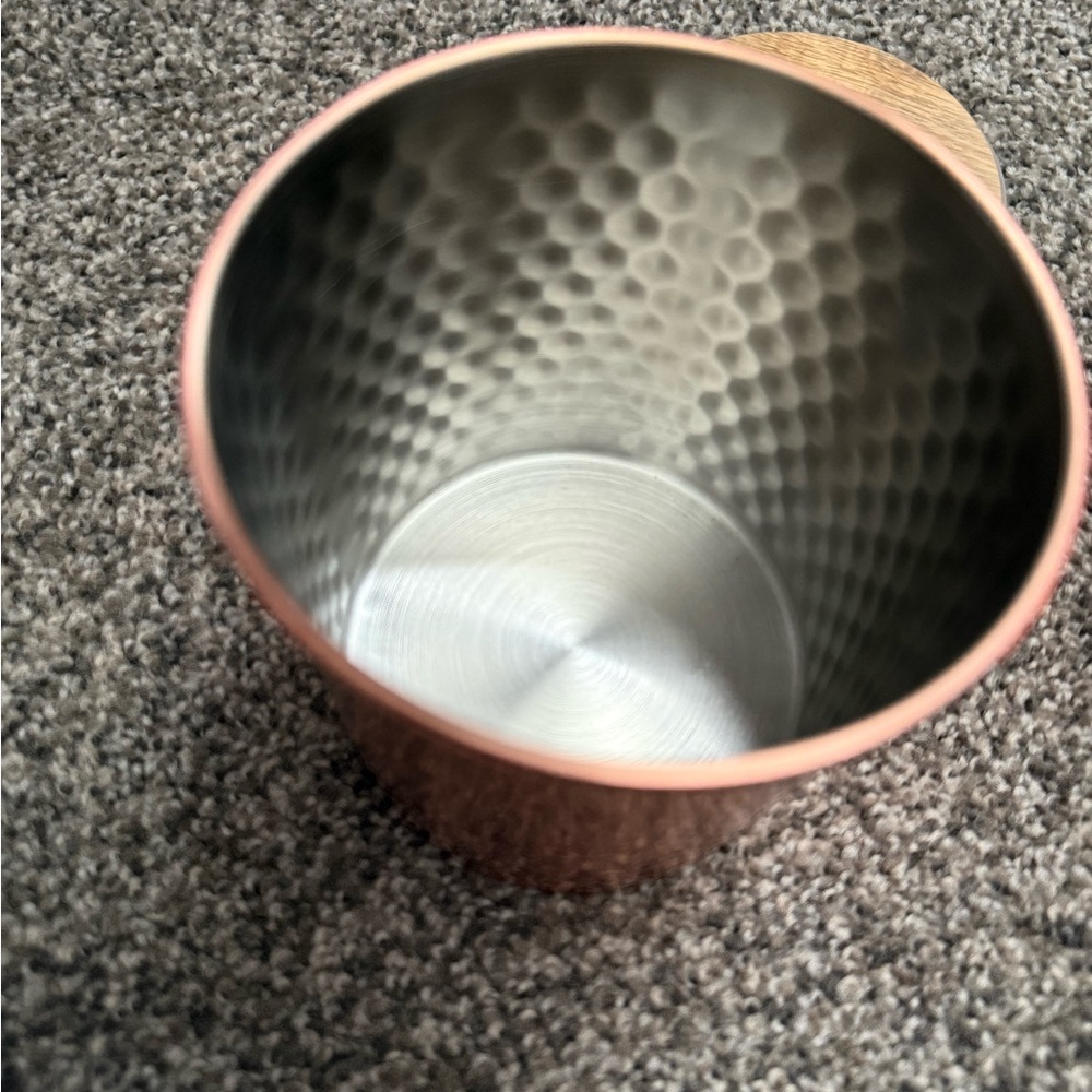 Uncommon Jamesa Hammered Coppers Canister with Lid (2 piece- brand new) - Picture 5 of 11